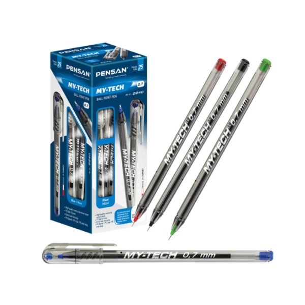 Tükenmez Kalem My-Tech 0.7 MM İğne Uç Mavi 2240 25'li