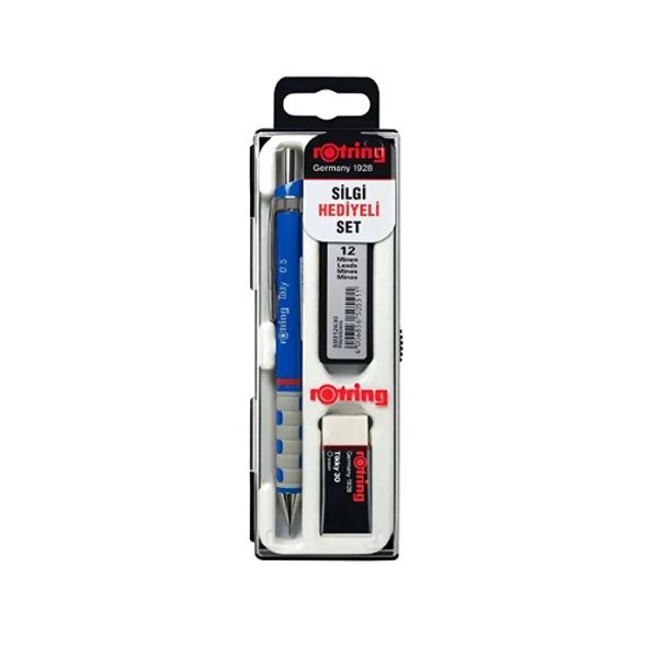 Tikky Versatil Lacivert Uçlu Kalem 0.5 mm 3 Lü Okul Seti Silgi Hediye