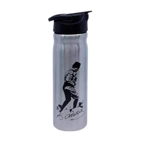 Atatürk Baskılı Çelik Matara 500 ml