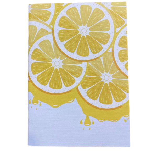 Limon Dilimleri Temalı Çizgisiz Defter