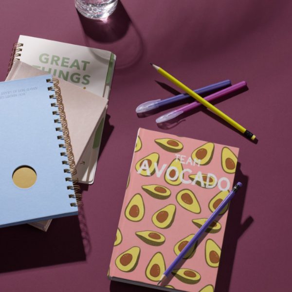 Team Avocado Temalı Çizgisiz Defter