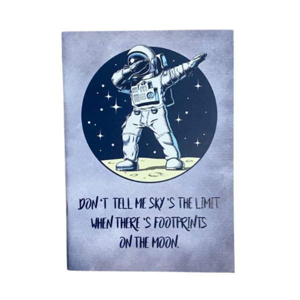 Astronot Temalı Çizgisiz Defter