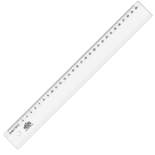 Standart Cetvel Plastik Geniş 30 Cm 0160
