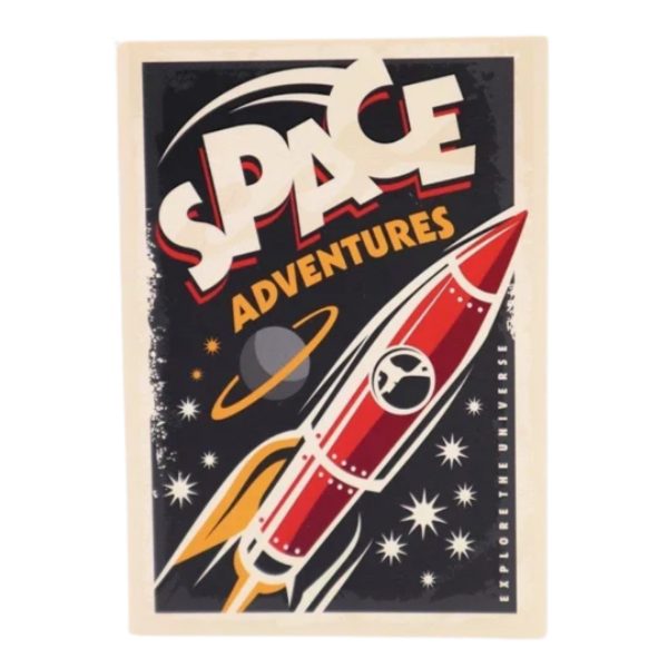 Space Adventure Laklı Çizgisiz Defter 32 Yaprak