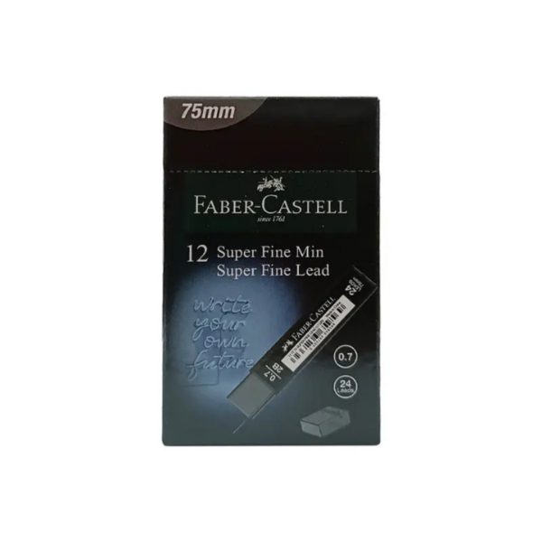Süper Fine Kurşun Kalem Ucu (Min) T. Black 0.7mm 2B 75mm 24 Lü Tüp x 12 Li Kutu