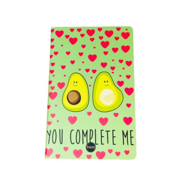 “You Complete Me” Mottolu Avakadolu Planner Planlayıcı Defter Zamansız Ajanda