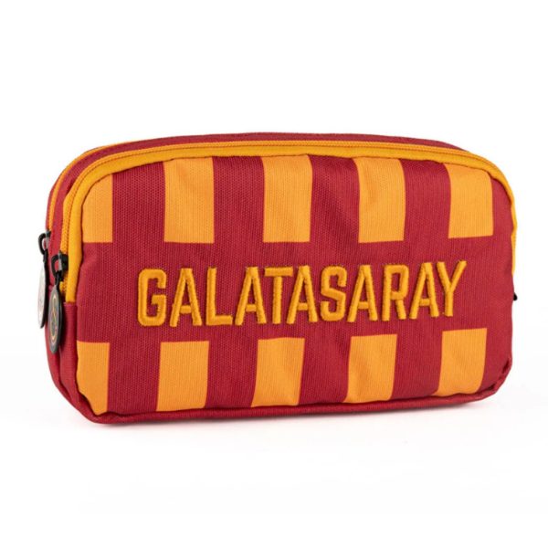 Galatasaray Sarı Erkek Çocuk Kalem Çantası 25542-ÇUBUKLU KALEM ÇANTASI