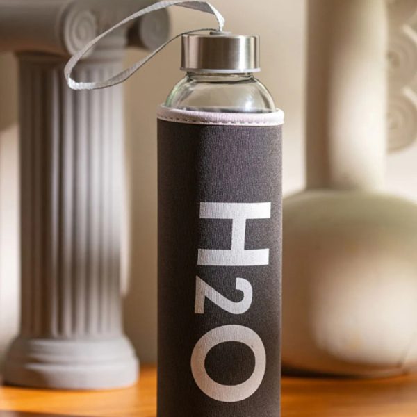 H2o Peluş Kılıflı Cam Matara - Mix