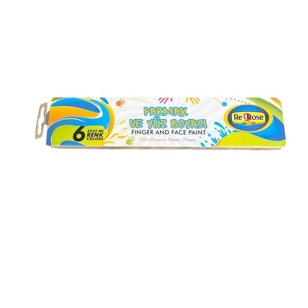 Parmak ve Yüz Boyası 6 Renk 25 ml 6222
