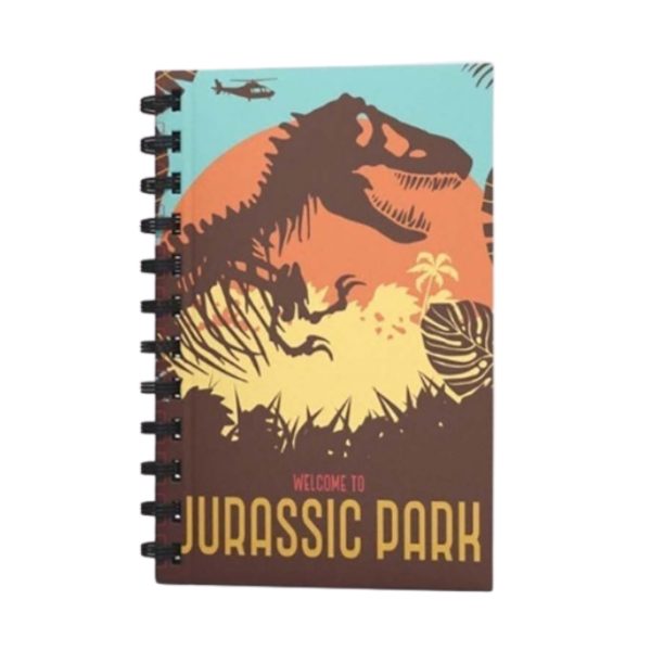 Spiralli Defter Jurassic Park Wellcome To Kahverengi Çizgili Defter 80 YP 17x24 DFT-388609
