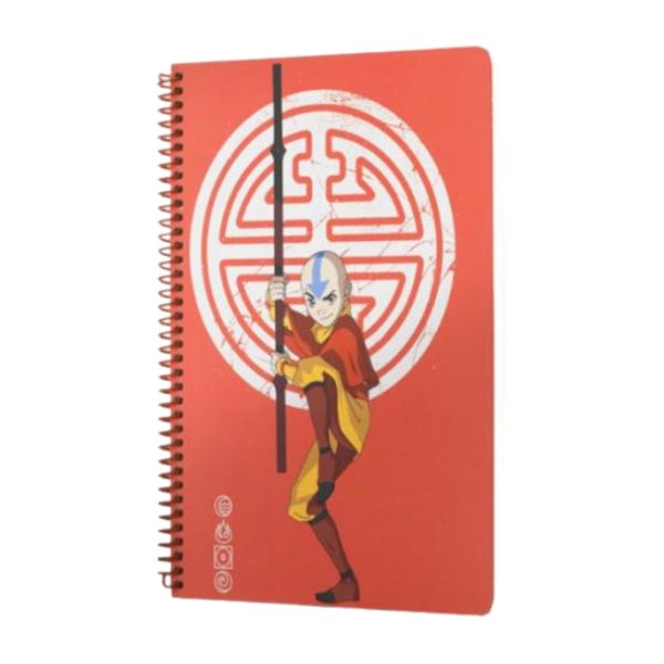 Spiralli Defter Avatar Aang Kırmızı Çizgili Defter 80 YP 17x24 DFT-388616