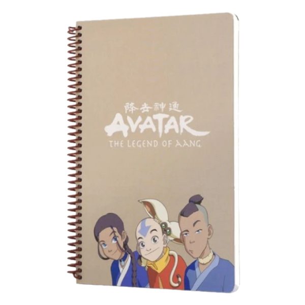 Spiralli Defter Avatar Katara Sokka Aang Krem Çizgili Defter 80 YP 17x24 DFT-388623