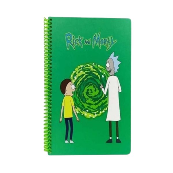 Spiralli Defter Rick And Morty Yeşil Çizgili Defter 80 YP 17x24 DFT-388524
