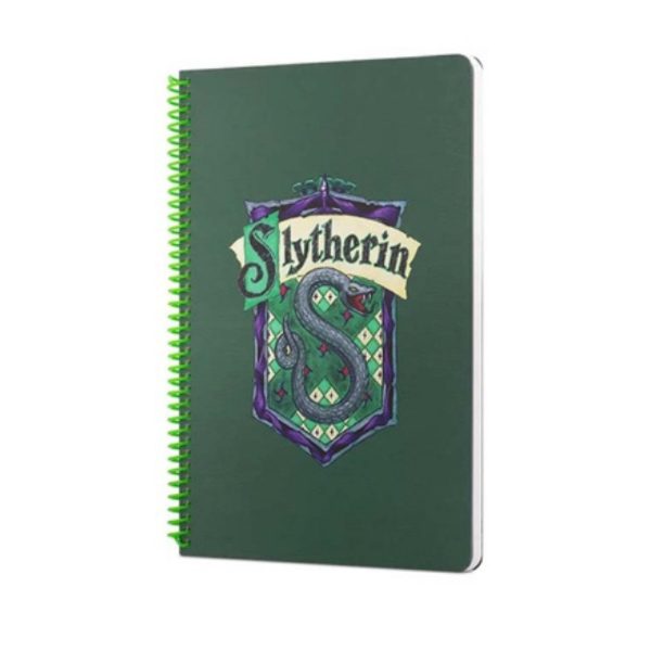 Spiralli Defter Harry Potter Slytherin Yeşil Çizgili Defter 80 YP 17x24 DFT-388579