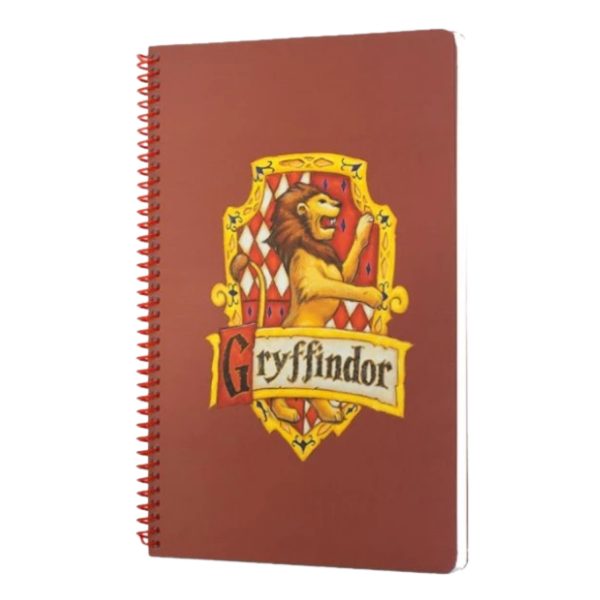 Spiralli Defter Harry Potter Gryffindor Kiremit Rengi Çizgili Defter 80 YP 17x24 DFT-388562