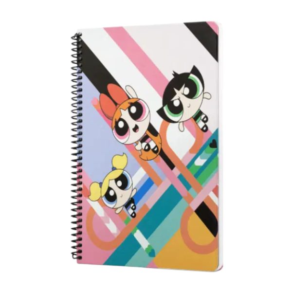 Spiralli Defter The Powerpuff Girls Pembe Çizgili Defter 80 YP 17x24 DFT-388470