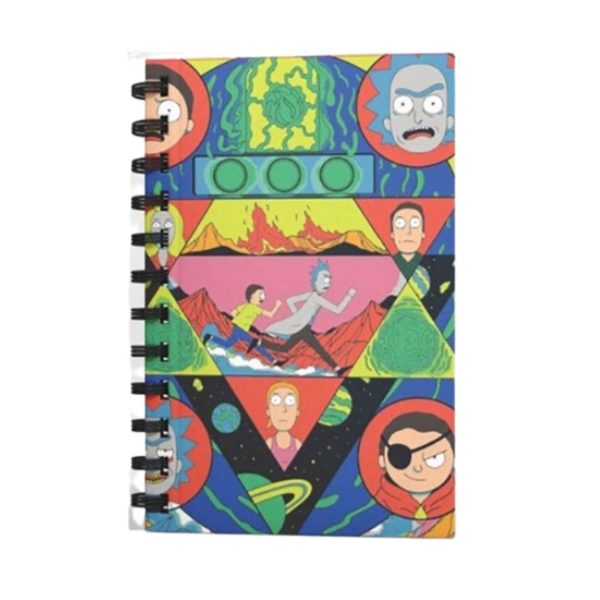 Spiralli Defter Rick And Morty Kırmızı Çizgili Defter 80 YP 17x24 DFT-388517