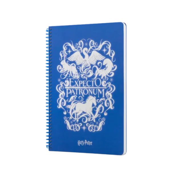 Spiralli Defter Harry Potter Expecto Mavi Çizgili Defter 80 YP.17x24 DFT-388449