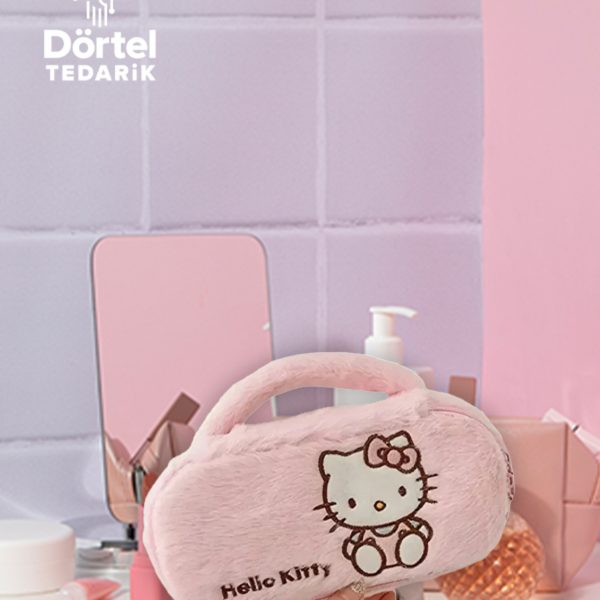 Sanrio Kuromi My Melody Hello Kitty Pochacco Kalem Kutu Pembe Makyaj Çantası