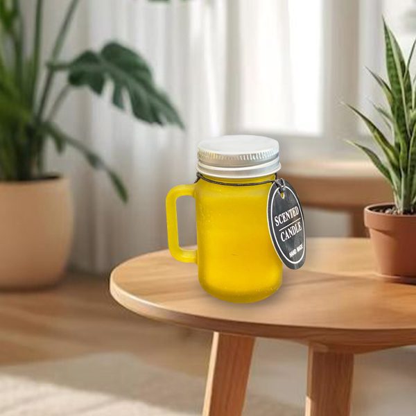 Kokulu Dekoratif Mum Kavanoz Bardak Şeklinde Mum