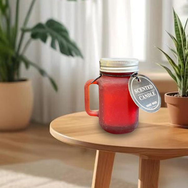Kokulu Dekoratif Mum Kavanoz Bardak Şeklinde Mum