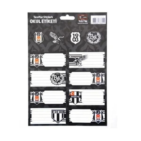 Beşiktaş Okul Etiketi 3 Yaprak 463641