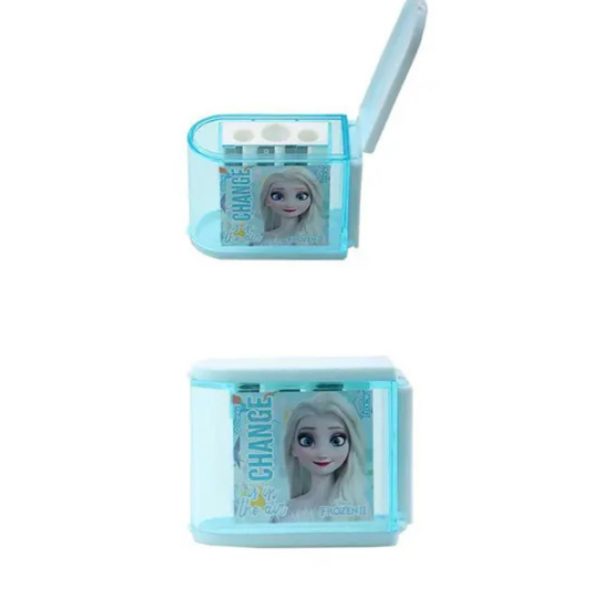 Kalemtıraş Frozen Hazneli 3 Bıçaklı Mavi 44676