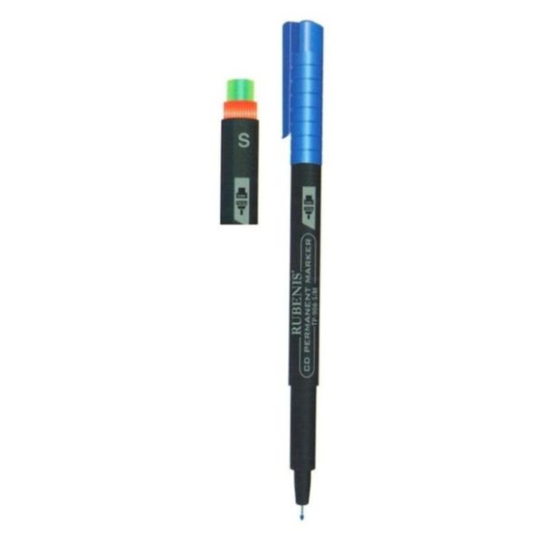 Asetat Kalemi Permanent S Seri Silgili Mavi TP-905-S/M 12'li