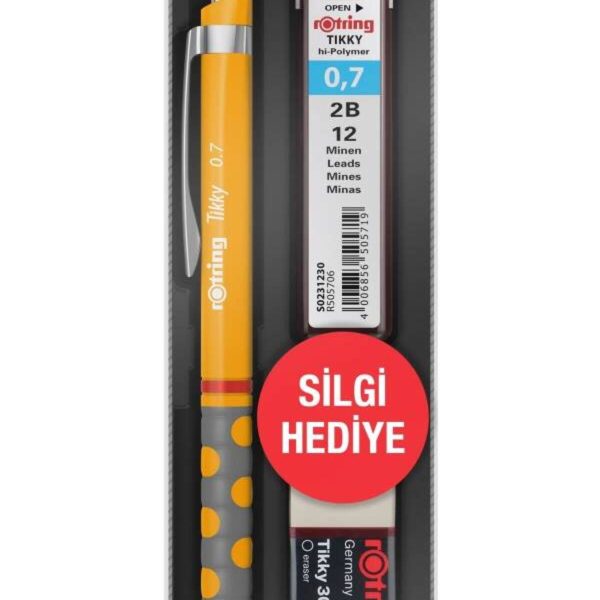 Tikky Versatil Mango 3 Lü Okul Seti Silgi Hediye