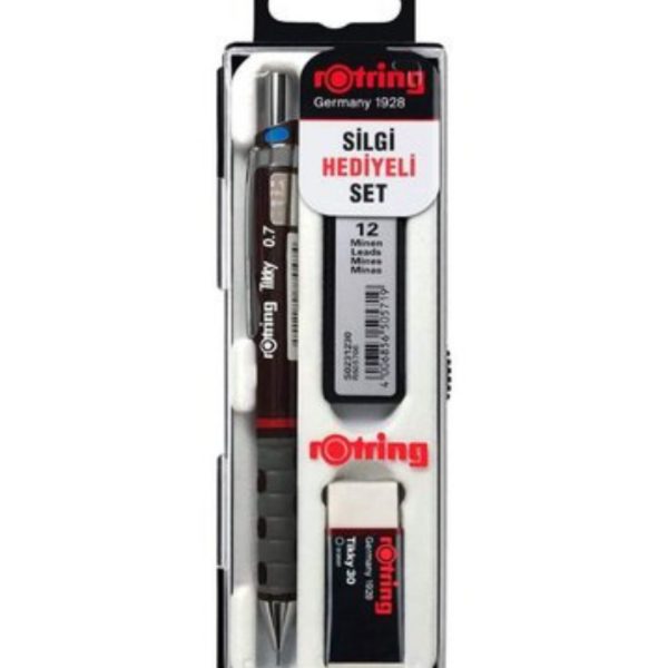 Rotring Tikky Versatil Kahverengi 3 Lü Okul Seti Silgi Hediye