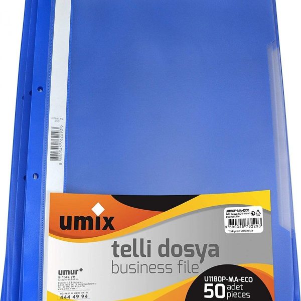 Telli Dosya A4 Mavi U1180P-Ma-Eco (50 Li Paket)
