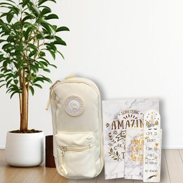 Amazing Temalı Defter, Bloknot, Unicorn Ayraç, Beyaz Kalemkutu