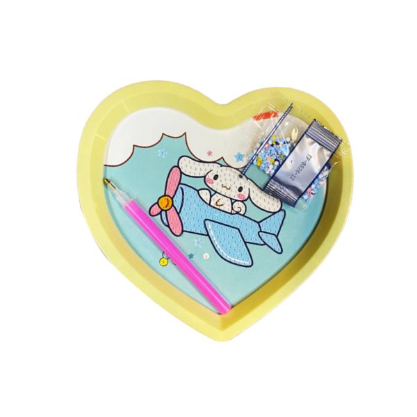 Kuromi, My Melody Kalpli Özel Tasarım Elmas Mozaik Boyama Seti Renkli Kendin Yap Sarı